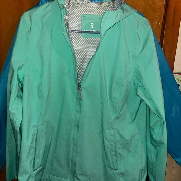 Free Country Jackets & Blazers - Free Country Teal and Green. Rain Jacket